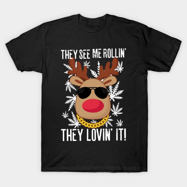 Weed Little Red Nose T-Shirt by D3monic